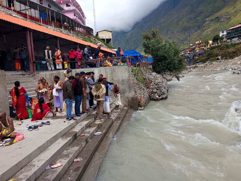 Inspection of Alaknanda Ghat