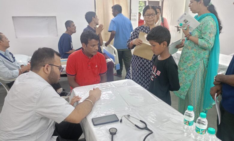 health camp at Cheshire Homes