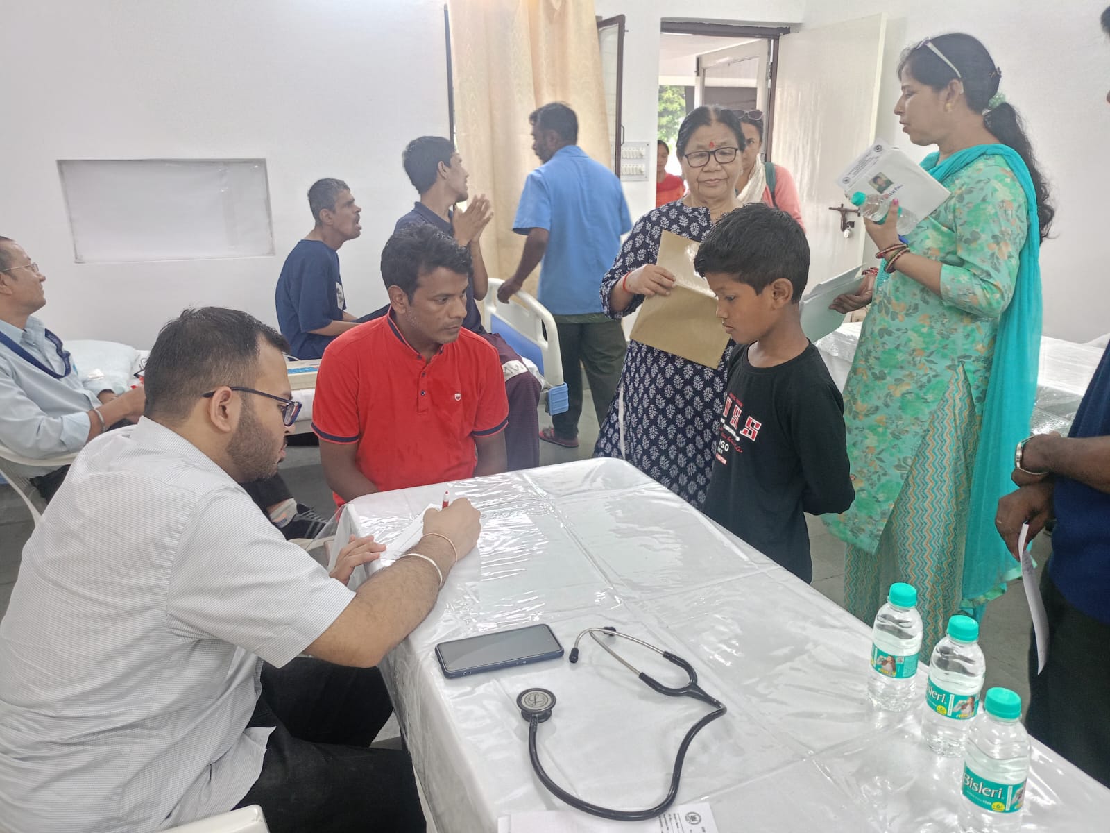 health camp at Cheshire Homes