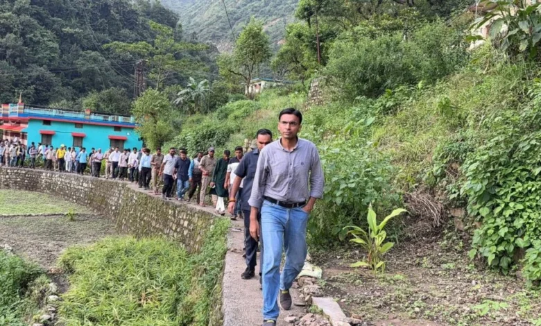 Visit to affected areas