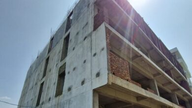 Multi storey building sealed