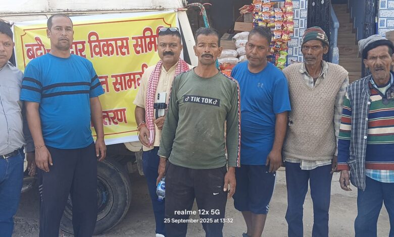 Relief materials to disaster victims