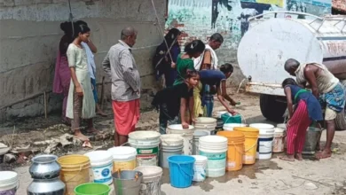Drinking water line damaged