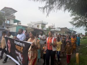 रिया थापा को न्याय दिलाने की मांग पहुंची मोथरोवाला, क्षेत्र के लोगो ने निकाला कैंडल मार्च