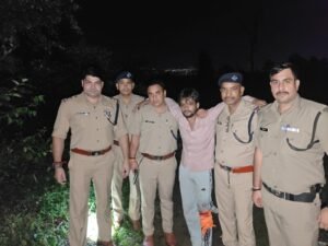 पुलिस तथा बदमाशों के बीच हुई मुठभेड़